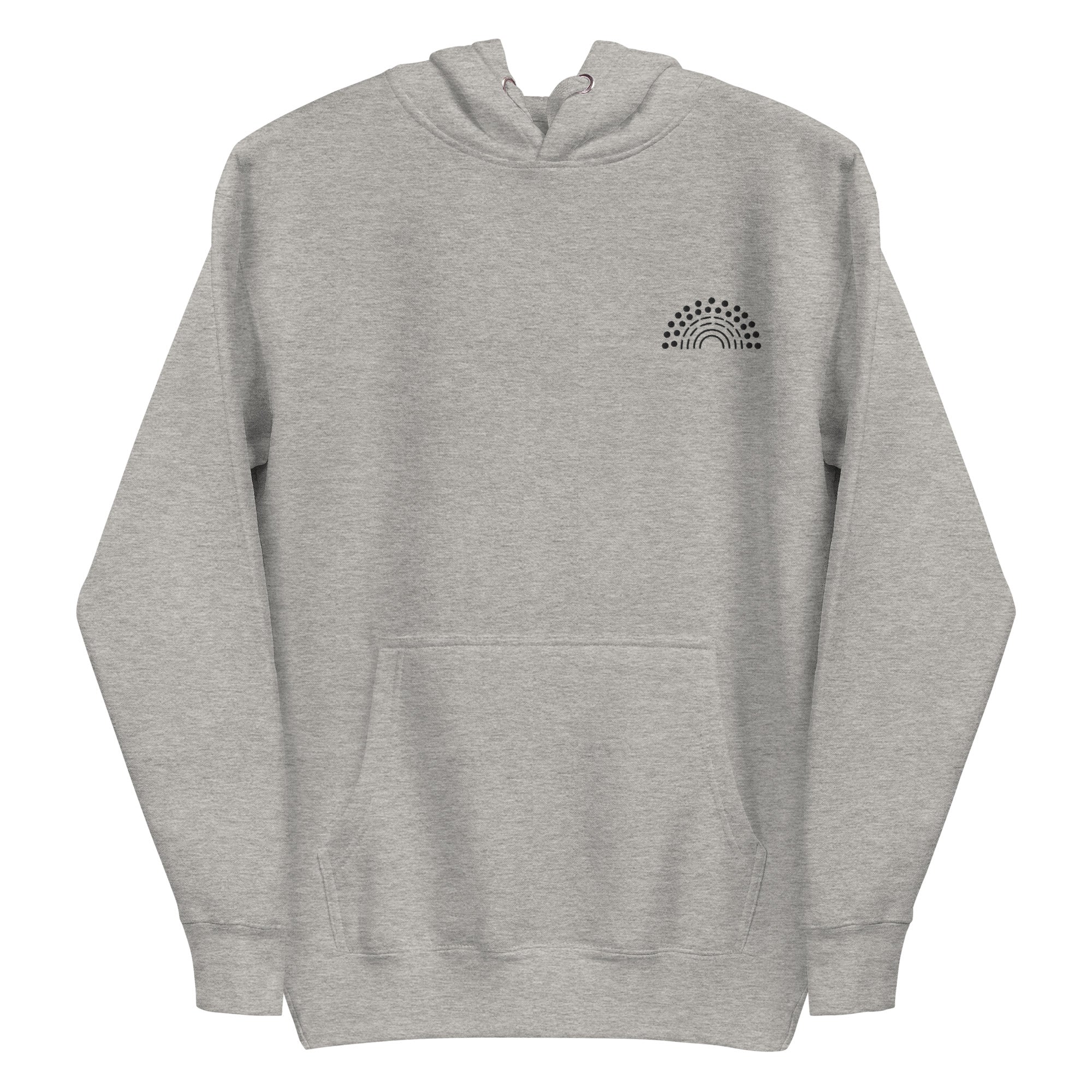 Subtle Pride Embroidered Hoodie – Dotted Rainbow Subtle Pride Embroidered Hoodie – Dotted Rainbow